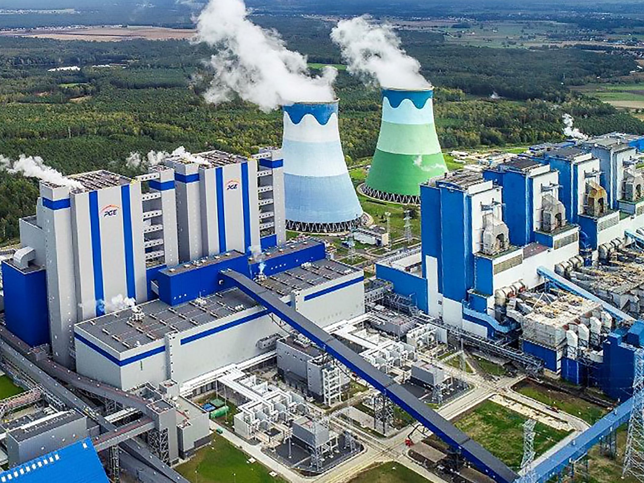 Opole, Polen, 90 t GFK-Konstruktionen und Profile Opole, Polen, 90 t GFK-Konstruktionen und Profile