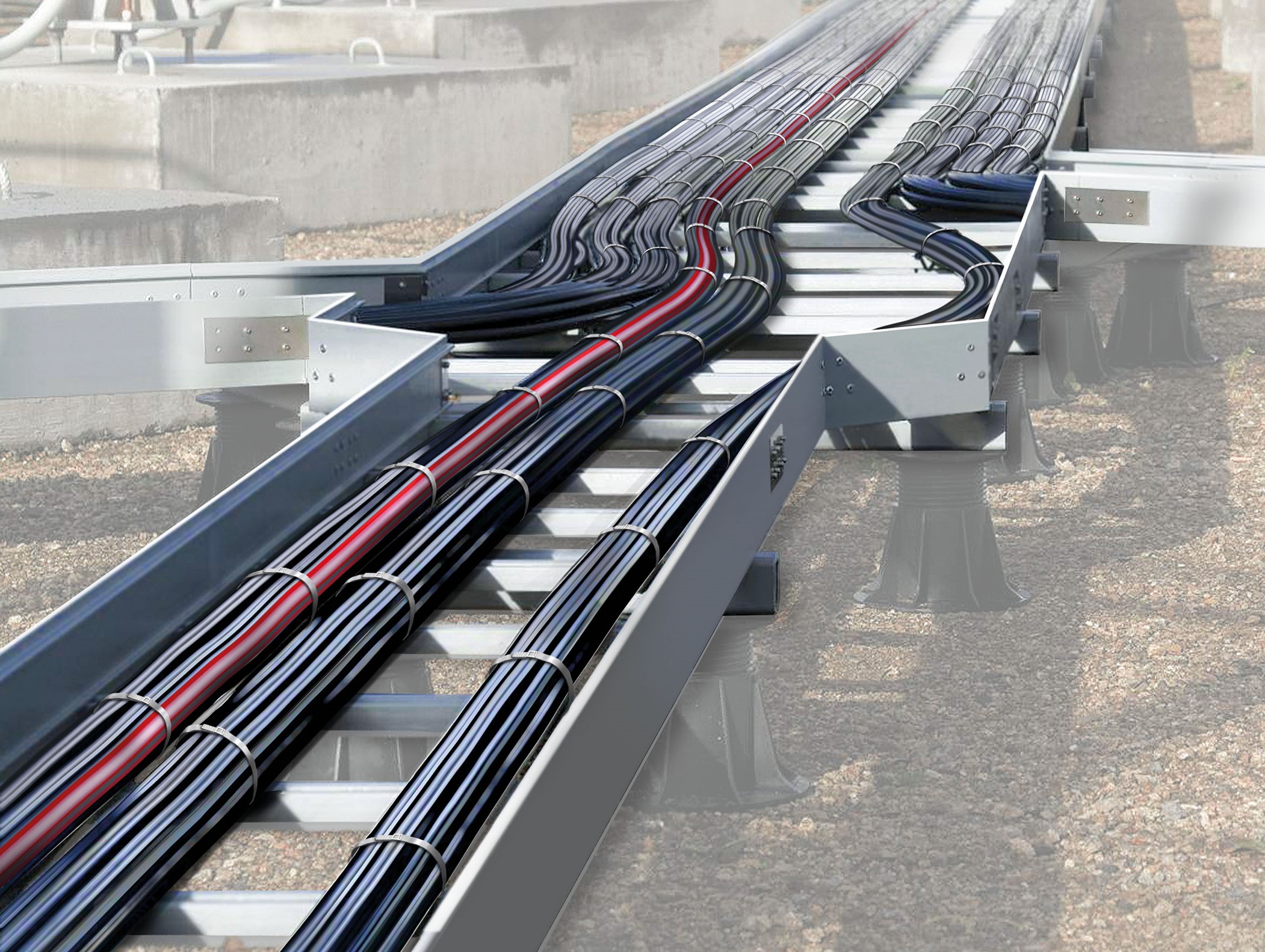 Kabelleiter - Auf einer Raketenbasis In Nord-Norwegen Kabelleiter - Auf einer Raketenbasis In Nord-Norwegen